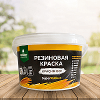 Краска Резиновая краска SuperRubber, RAL 6005 (зеленый мох), 3 кг