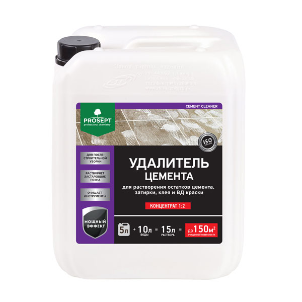 Очистка минеральных поверхностей PROSEPT CEMENT CLEANER 5 л