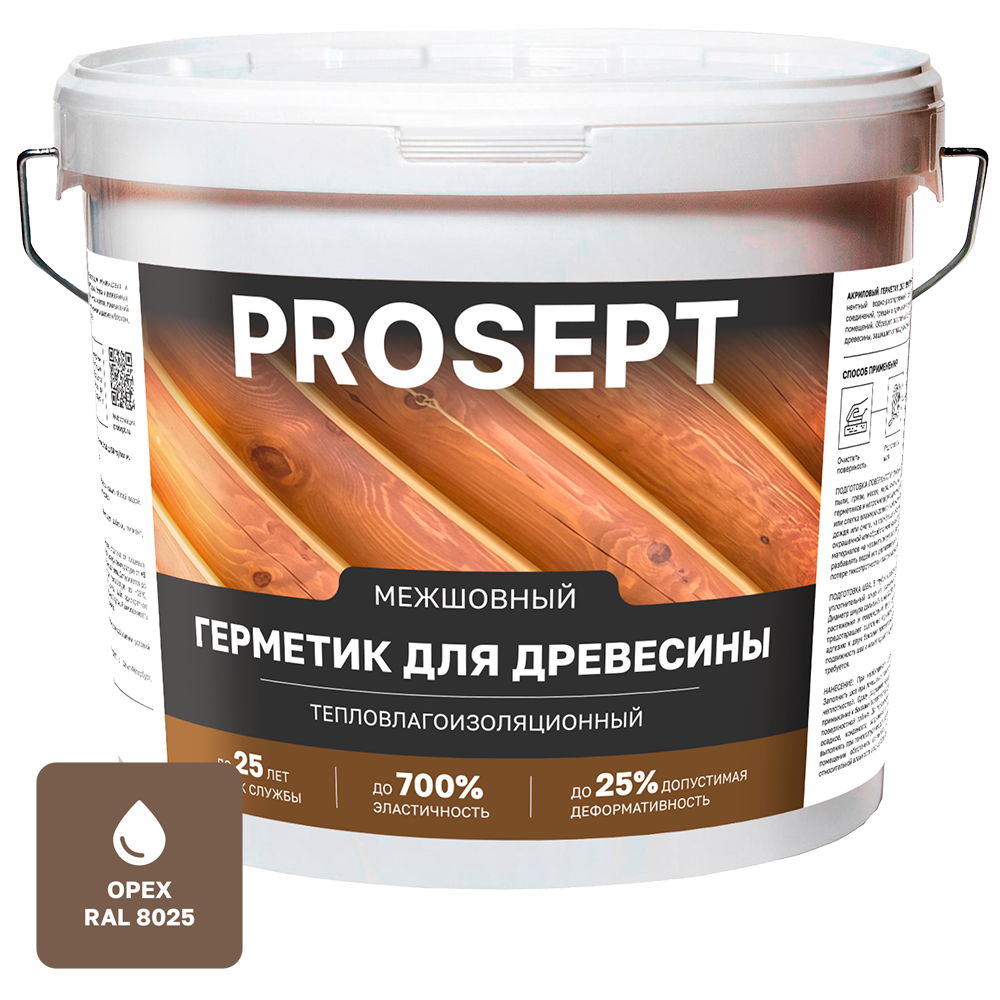 Декоративные Герметик акриловый для швов орех 15 кг