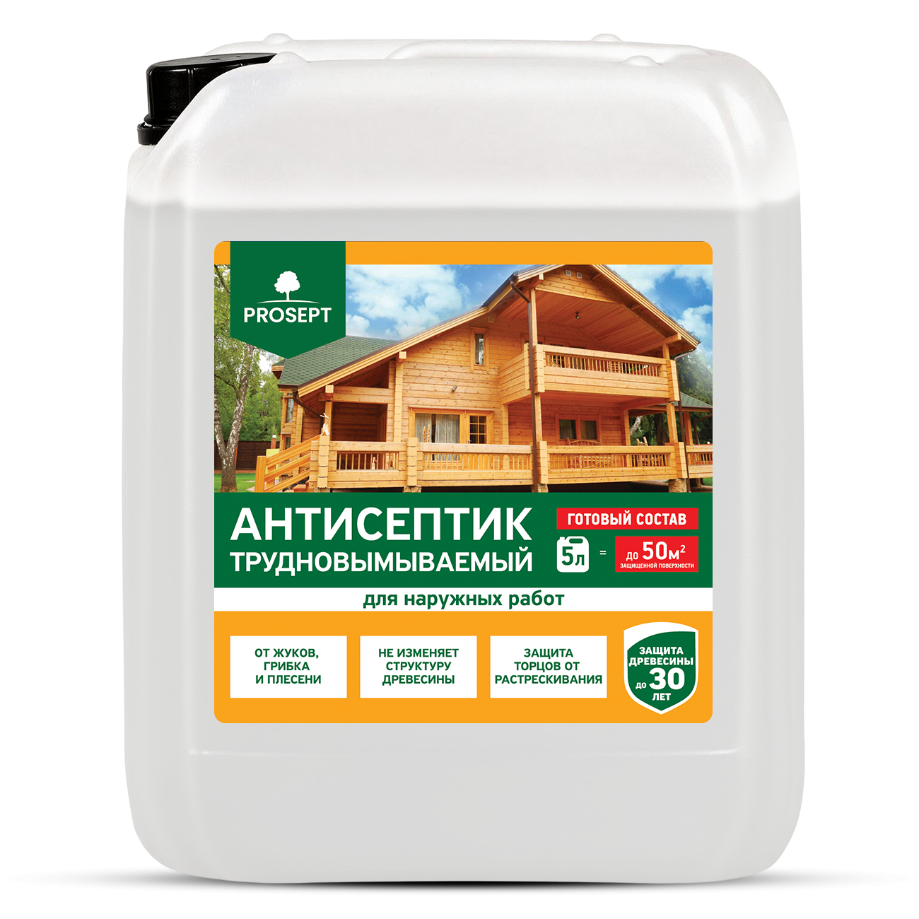 Защита древесины PROSEPT ECO EXTERIOR 5 л