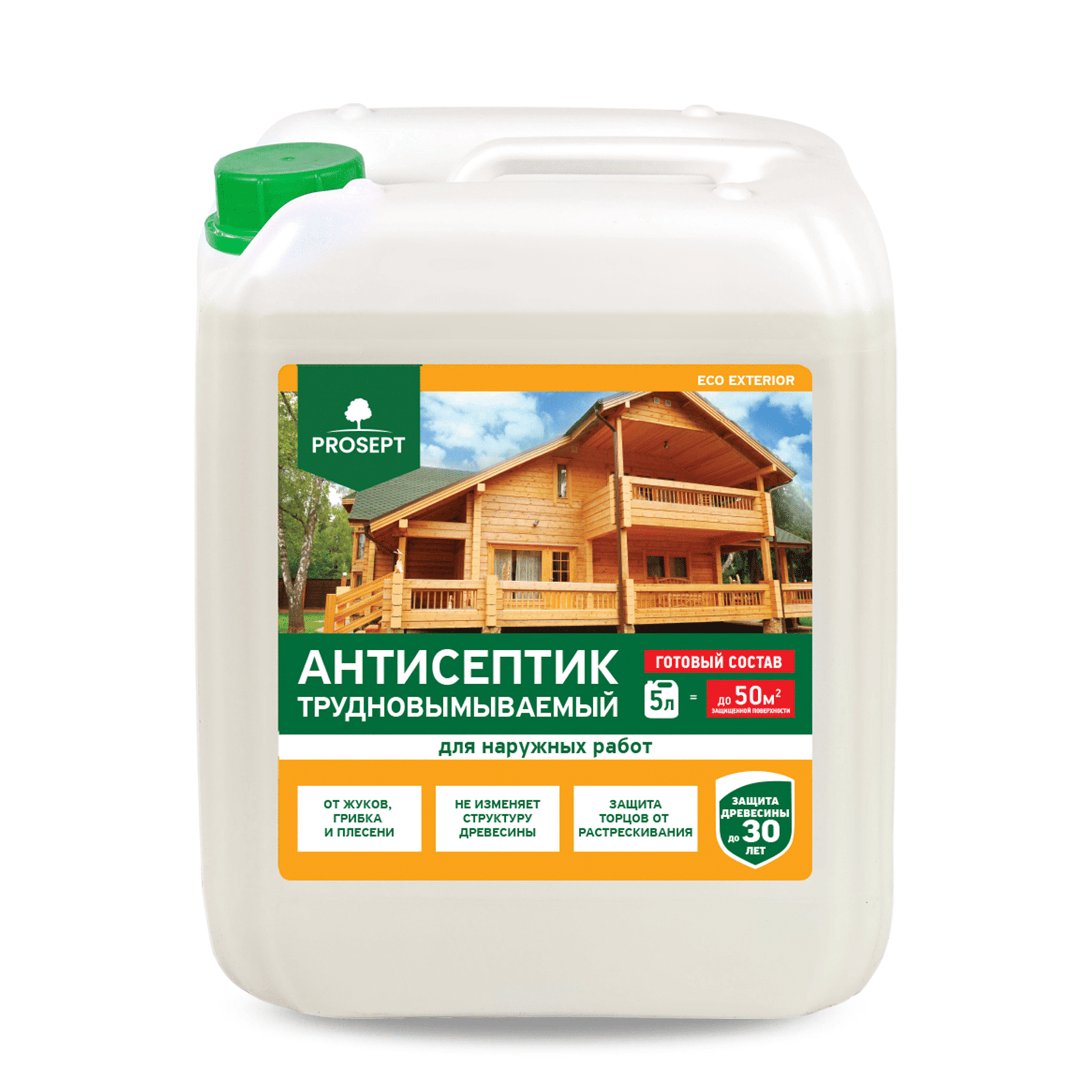 Защита древесины PROSEPT ECO EXTERIOR 5 л