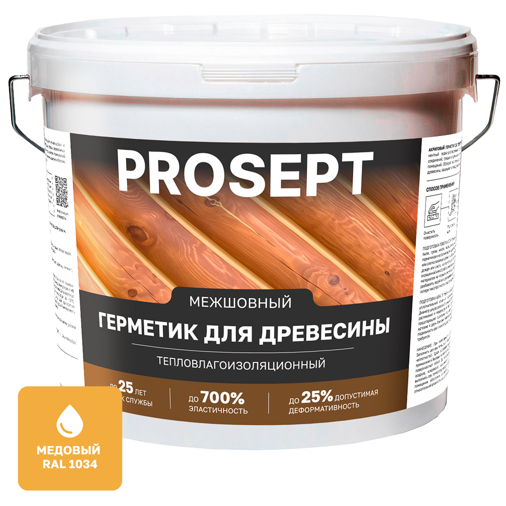 Декоративные Герметик акриловый для швов медовый 15 кг